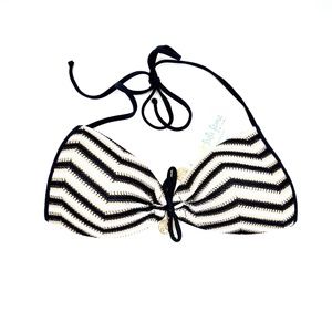 Luli Fama, NWT, Size S, Women's Malecon Push Up Bandeau Halter Bikini Top Swim
